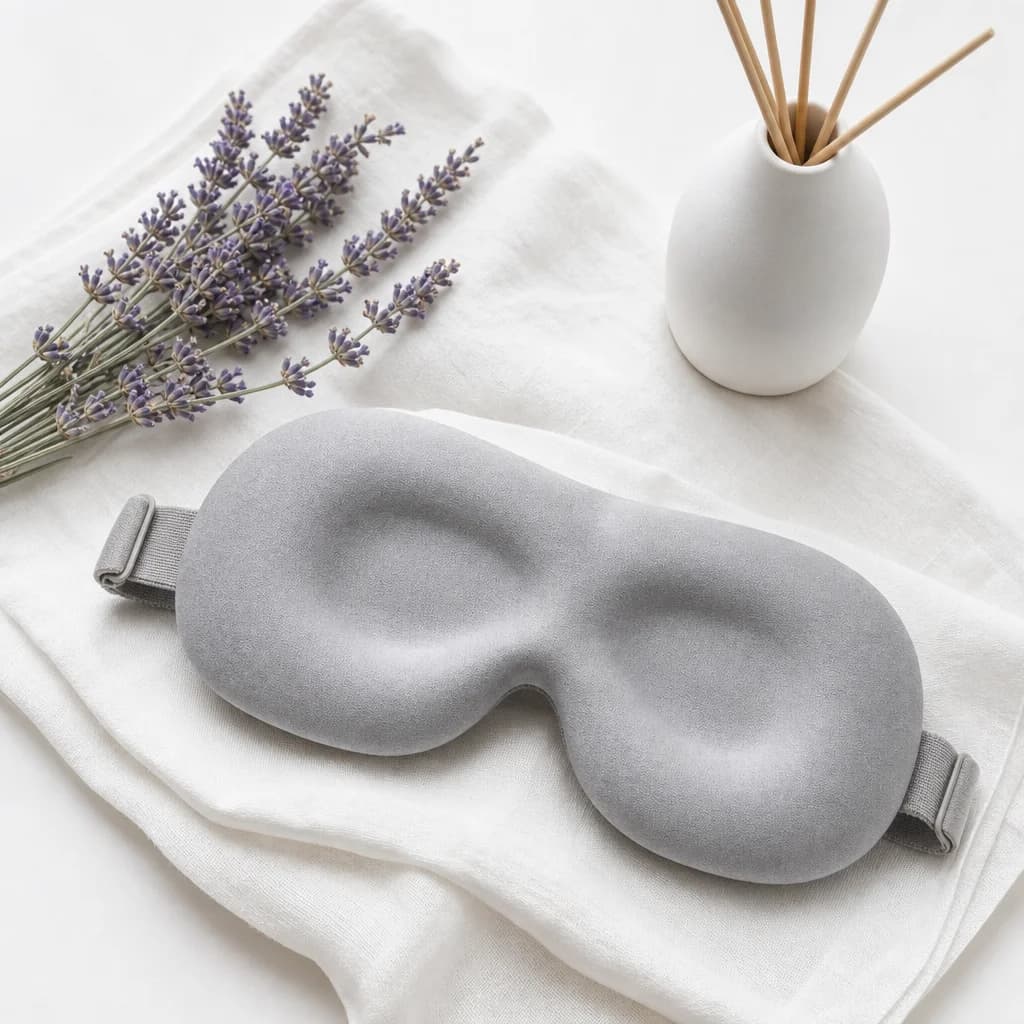 3D Contoured Sleep Eye Mask — lifestyle